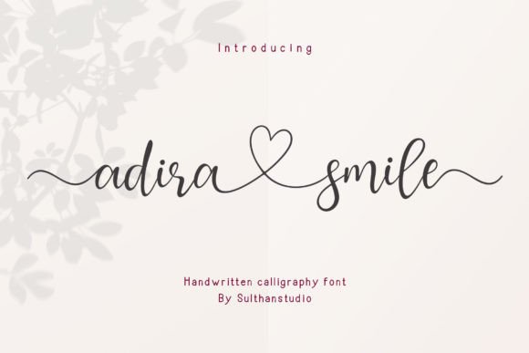 Adira Smile: A Handwritten Font for Elegant Design