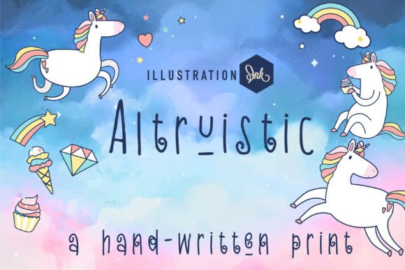 Altruistic Font: A Whimsical Addition to Your Design Projects