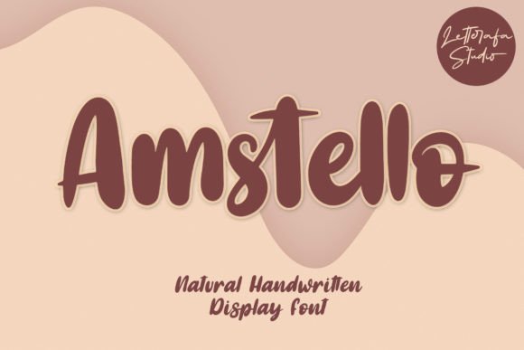 Amstello: A Handwritten Font with Personality