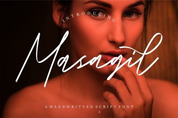 Discover Masagil: A Handwritten Script Font with Calligraphy Flair