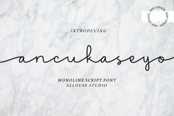 Discover the Beauty of Ancukaseyo: A Handwritten Font with Contemporary Appeal