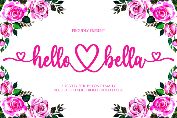 Hello Bella Font: A Romantic Handwritten Style for Creative Expression