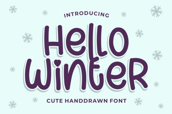 Hello Winter: A Handwritten Font with a Warm, Joyful Touch