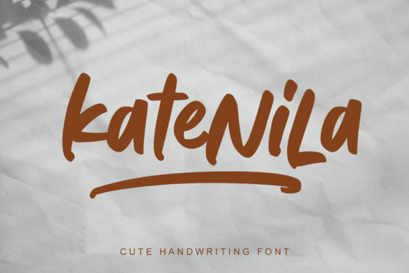 Katenila Font: A Joyful Handwritten Style for Creative Expression