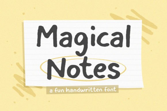 Magicalnotes: A Modern Handwritten Font for Creative Expression