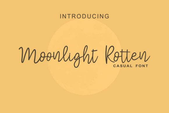 Moonlight Rotter: A Handwritten Font with Elegance and Versatility