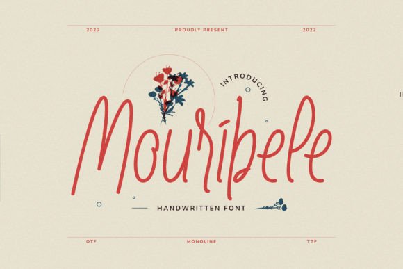 Mouribele: A Delicate and Elegant Handwritten Font