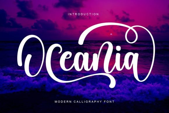 Oceania: A Handwritten Font for Creative and Professional Workflows