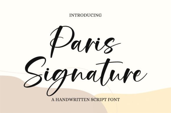 Paris Signature Font