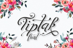 Tiptak: A Beautiful Script Font for Adding Romance to Your Designs