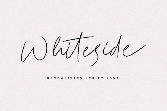Whiteside: A Timeless Script Font for Modern Design
